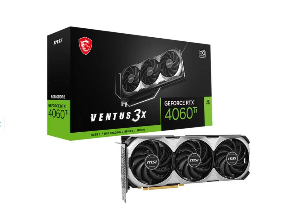 Placa video MSI GEFORCE RTX 4060 TI VENTUS 3X 8G OC,