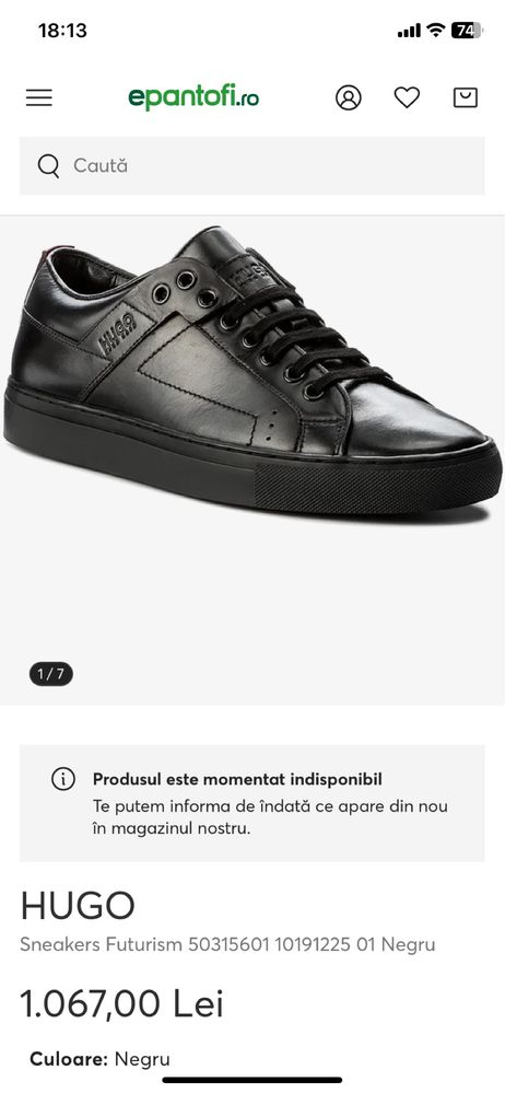 Pantofi Hugo Boss Futurism marimea 45