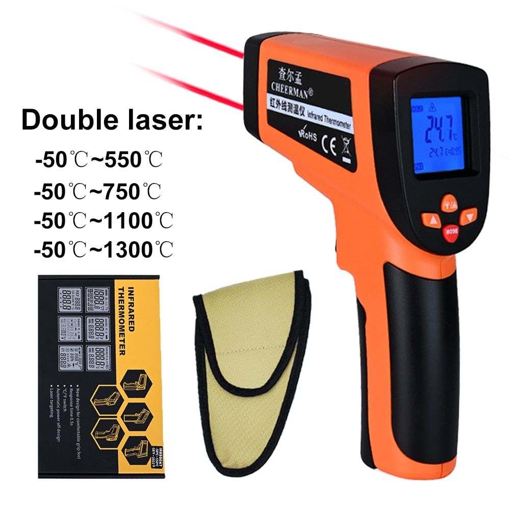 Термометр пирометр тепловизор инфракрасный Лазерный промышленный