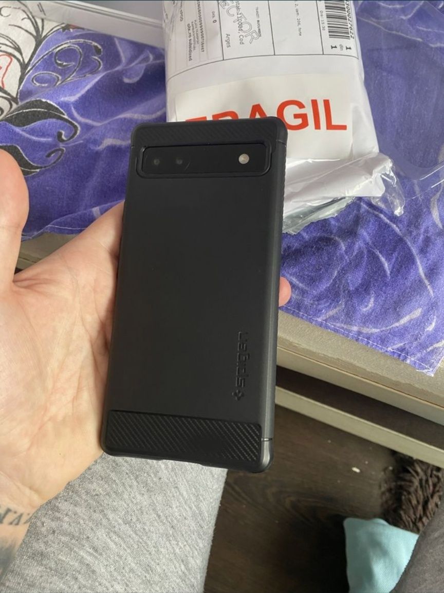 Vând Telefon Mobil Pixel 6A, 128GB, 6GB RAM Charcoal