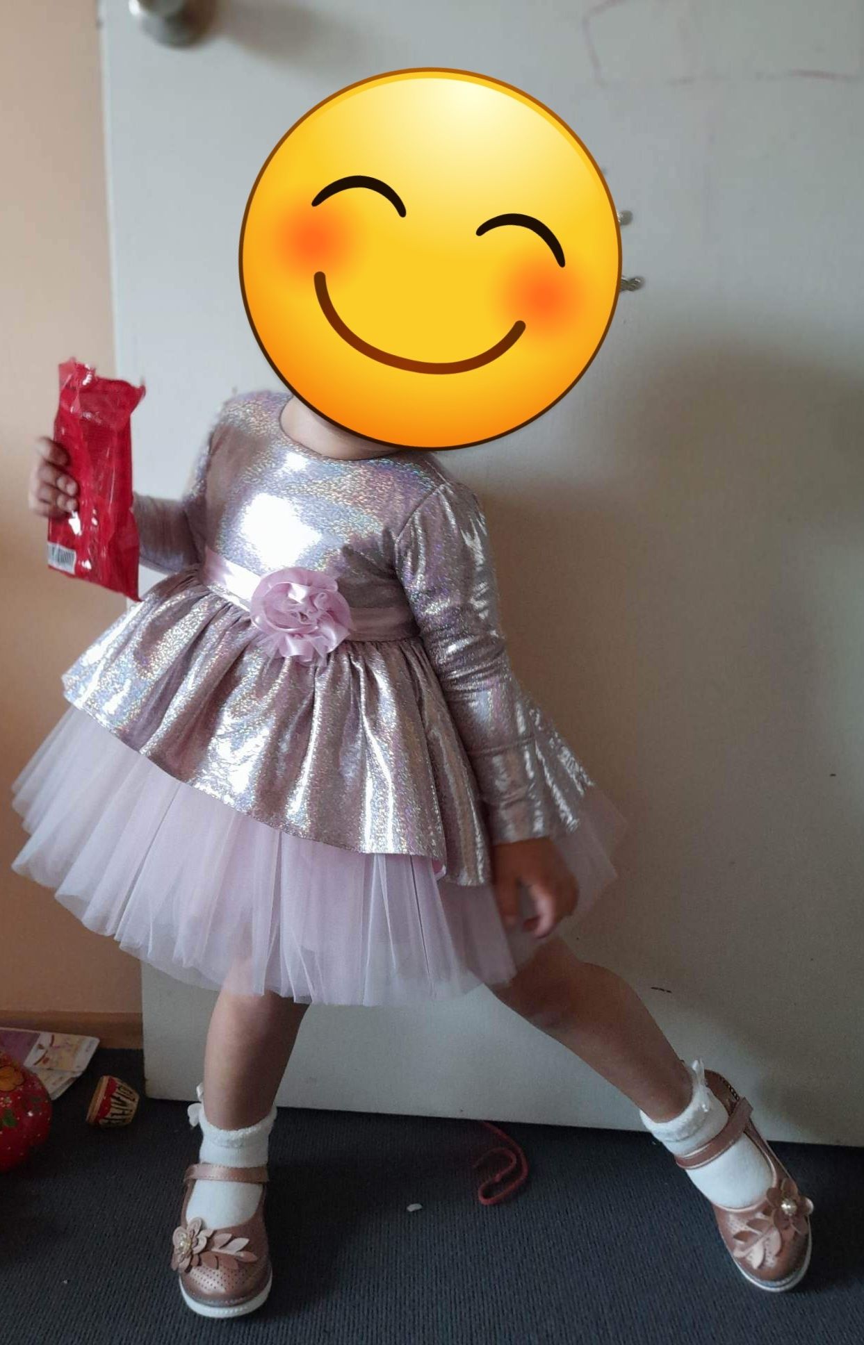 Детска официална рокля- 86 см