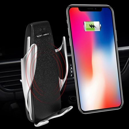 Suport telefon auto S5 incarcator wireless senzor inchis deschis
