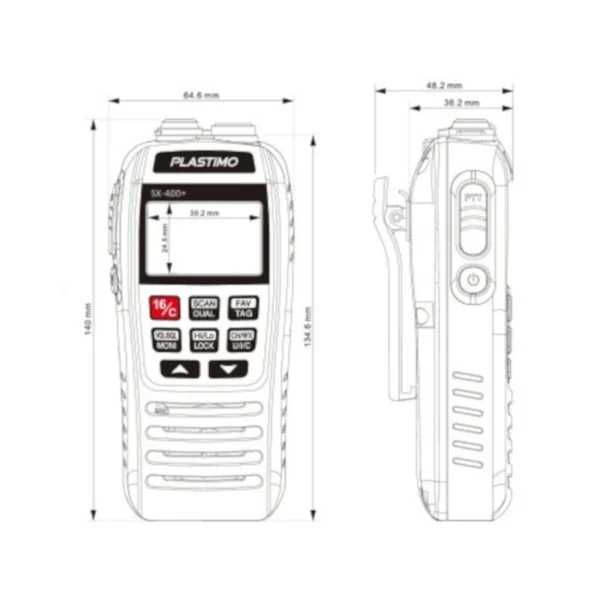 Statie maritima portabila VHF Plastimo SX-400 NOUA