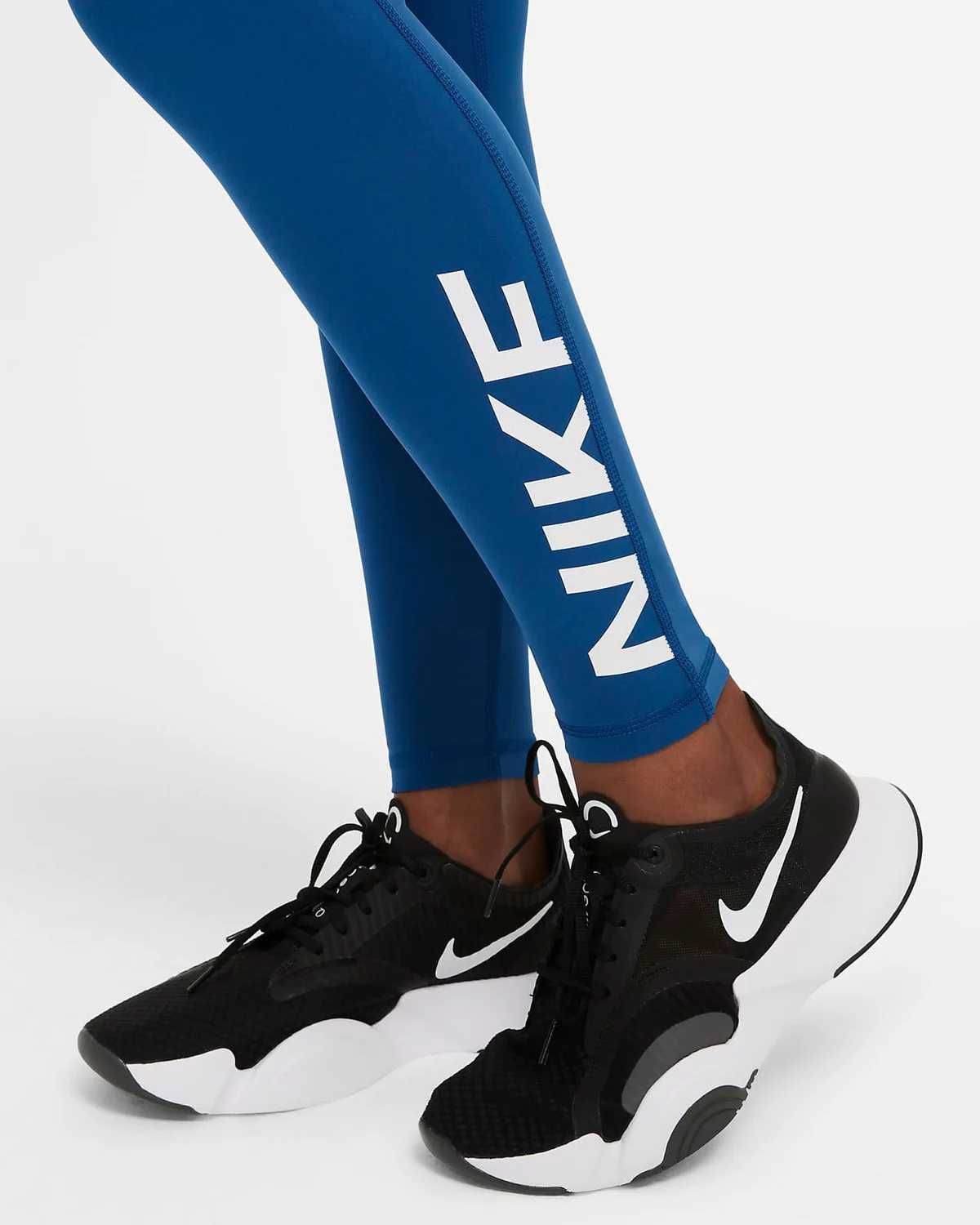 Colanți Nike Pro, DRI-FIT S, albastru