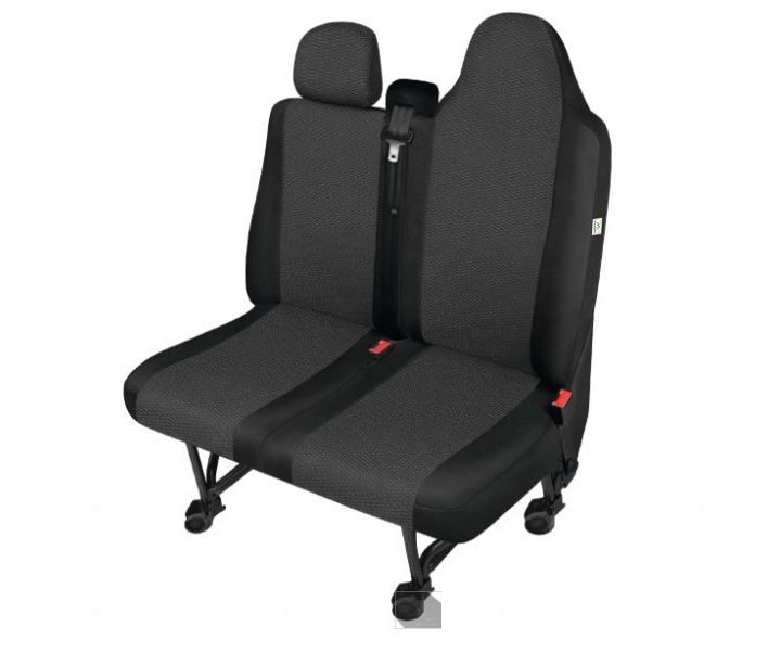 Husa bancheta cu doua locuri Ares Van DV2 Tailor Made Trafic, pentru Renault Trafic 3, Opel Vivaro 2, Fiat Talento, Nissan NV300, cu bancheta fractionata si sezut rabatabil