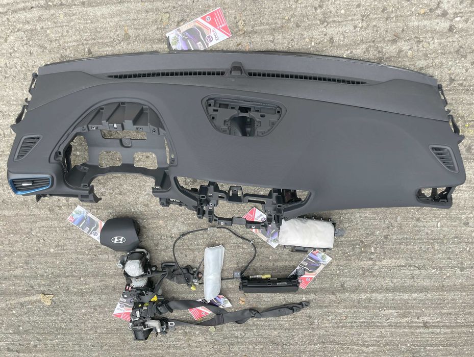 Hyundai IONIQ plansa bord kit airbag volan pasager genunchi - centuri