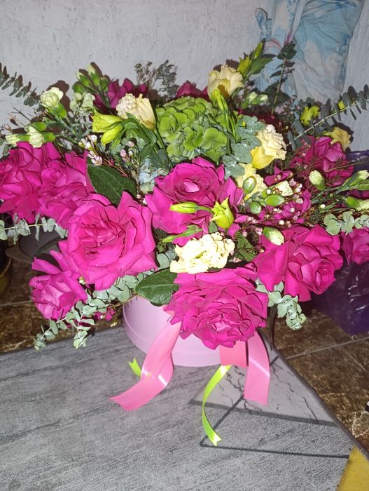 Цветы сегодня получила