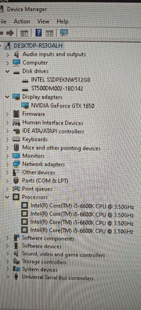 Calculator I5, 16 GB, gtx 1650,ssd