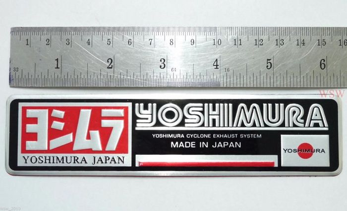 Sticker Toba Yoshimura USA / JAPAN ALUMINIU 3d Moto Atv Quad Cross