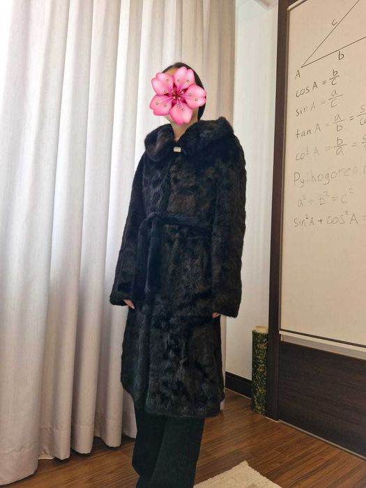 Норковая шуба цельная