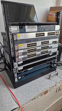 Cisco rack CCNA, CCNP, 4 switch, 3 routers, 2 ASA Firewall