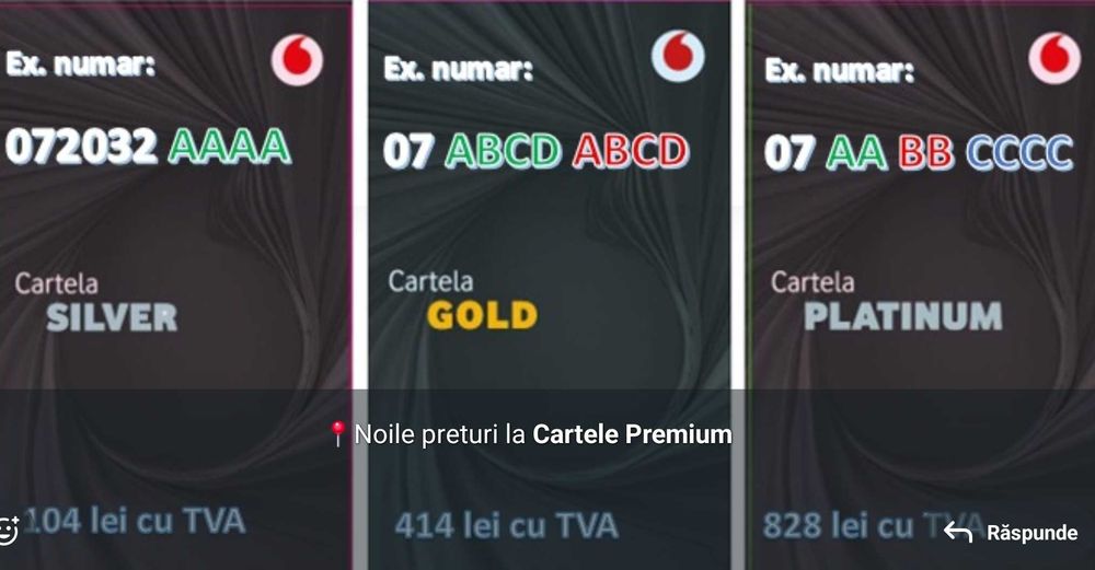 Numere de telefon frumoase