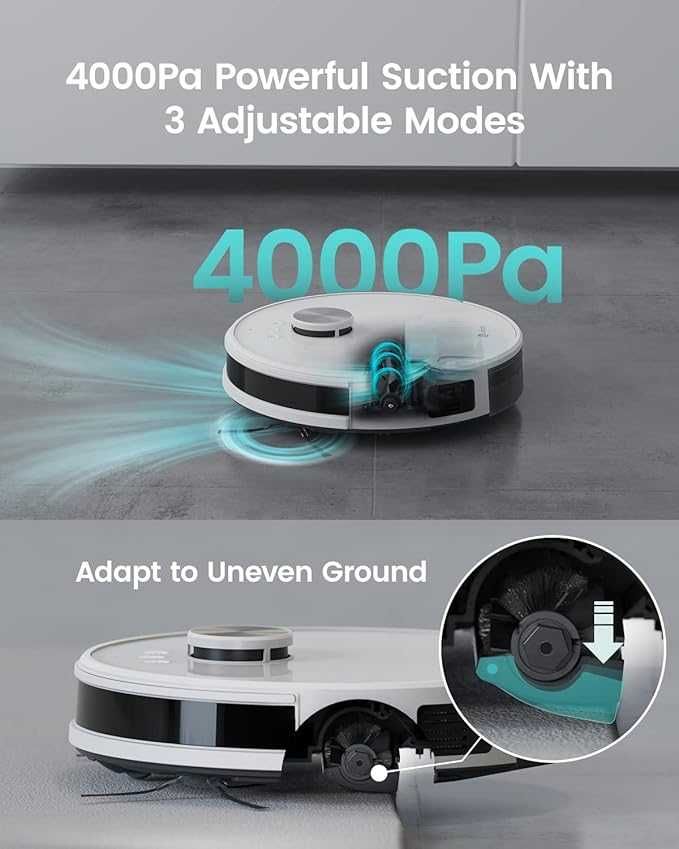 Прахосмукачка робот Lefant M1 Robot картографиране, WiFi, 4000Pa