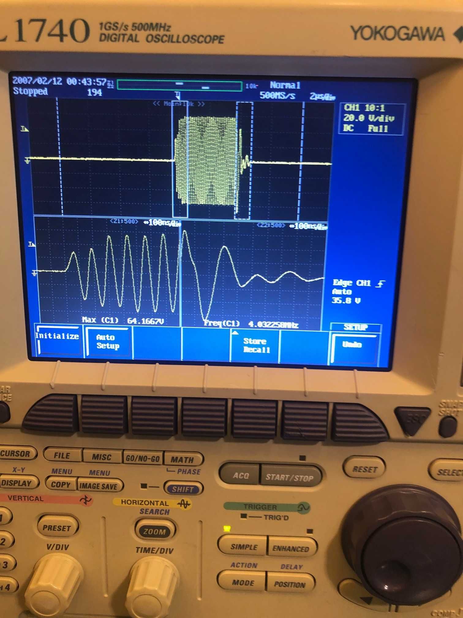 Osciloscop digital 4ch 500Mhz 1G/s Yokogawa DL 1740