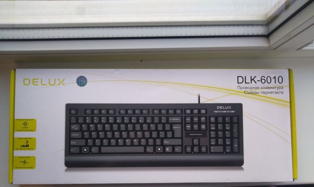 Клавиатура Delux DLK-6010UB, Black, USB