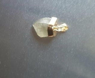 Pandantiv argint placat cu aur tectita Libiana și talisman