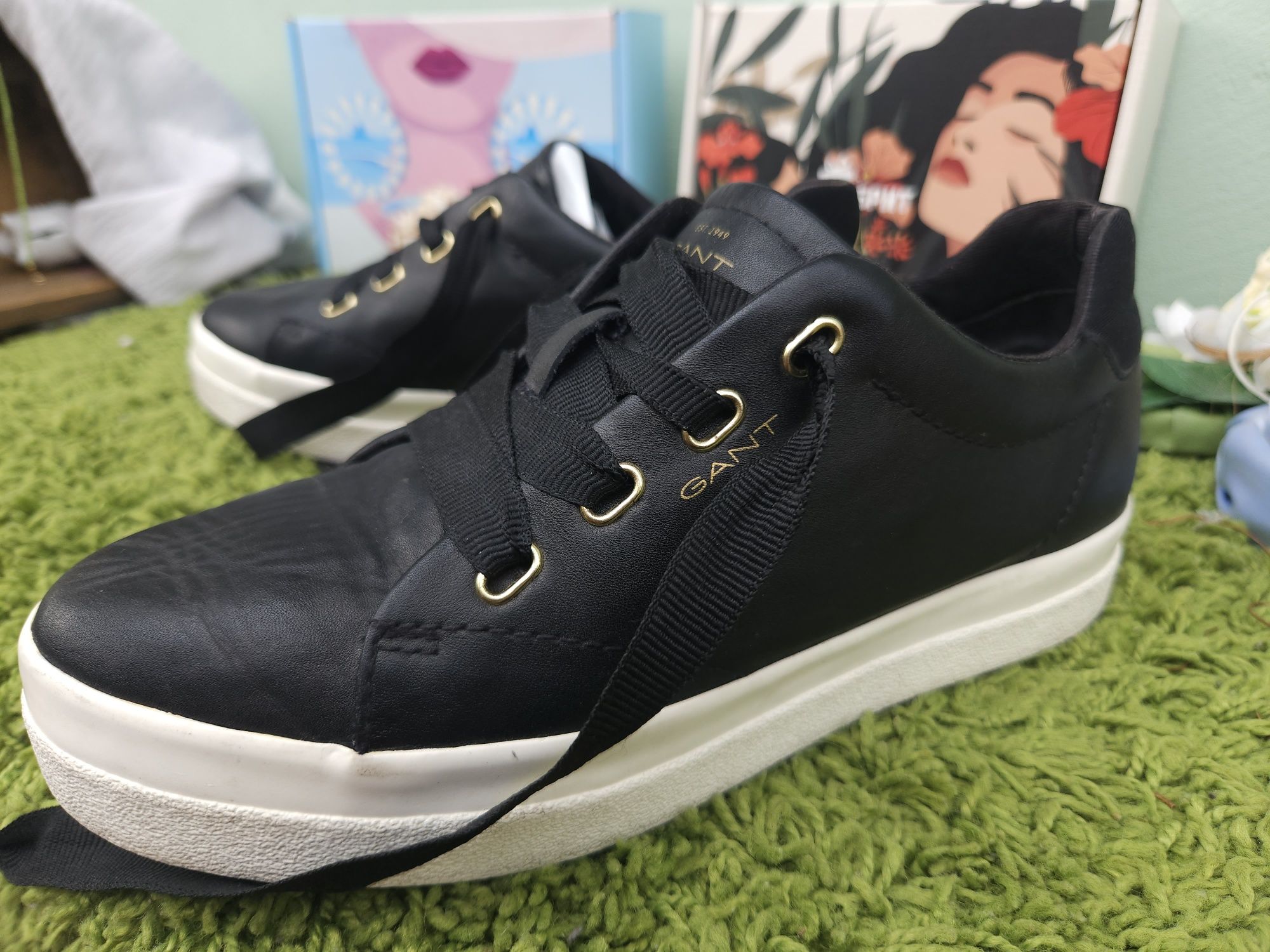 Gant кецове естествена кожа N39