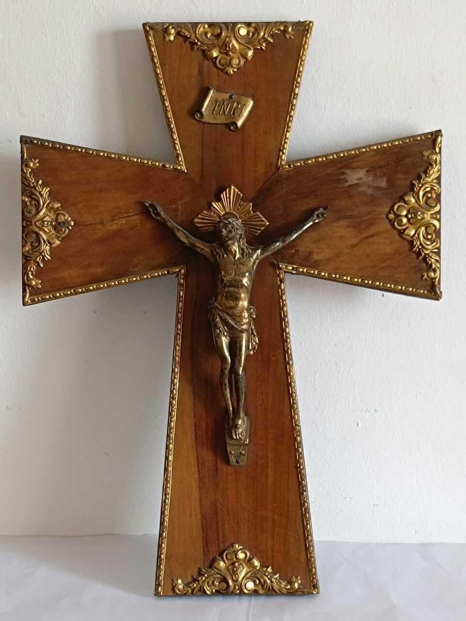 Icoane vechi pe lemn 6b doc. export si autentificare, crucifix bronz