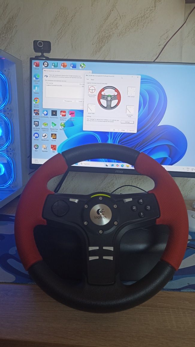 Logitech Formula Force - волан с педали