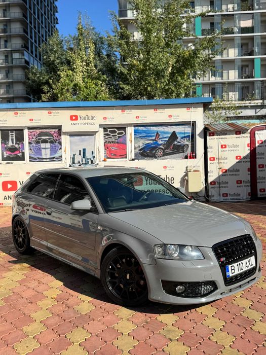 AUDI S3/ 650 CP pe DYNO/ cutie custom/ turbina/ pistoane/ biele