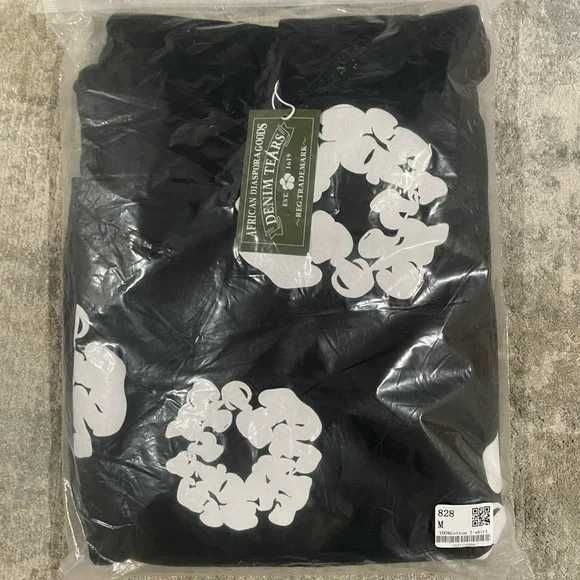 Худи черная Denim Tears