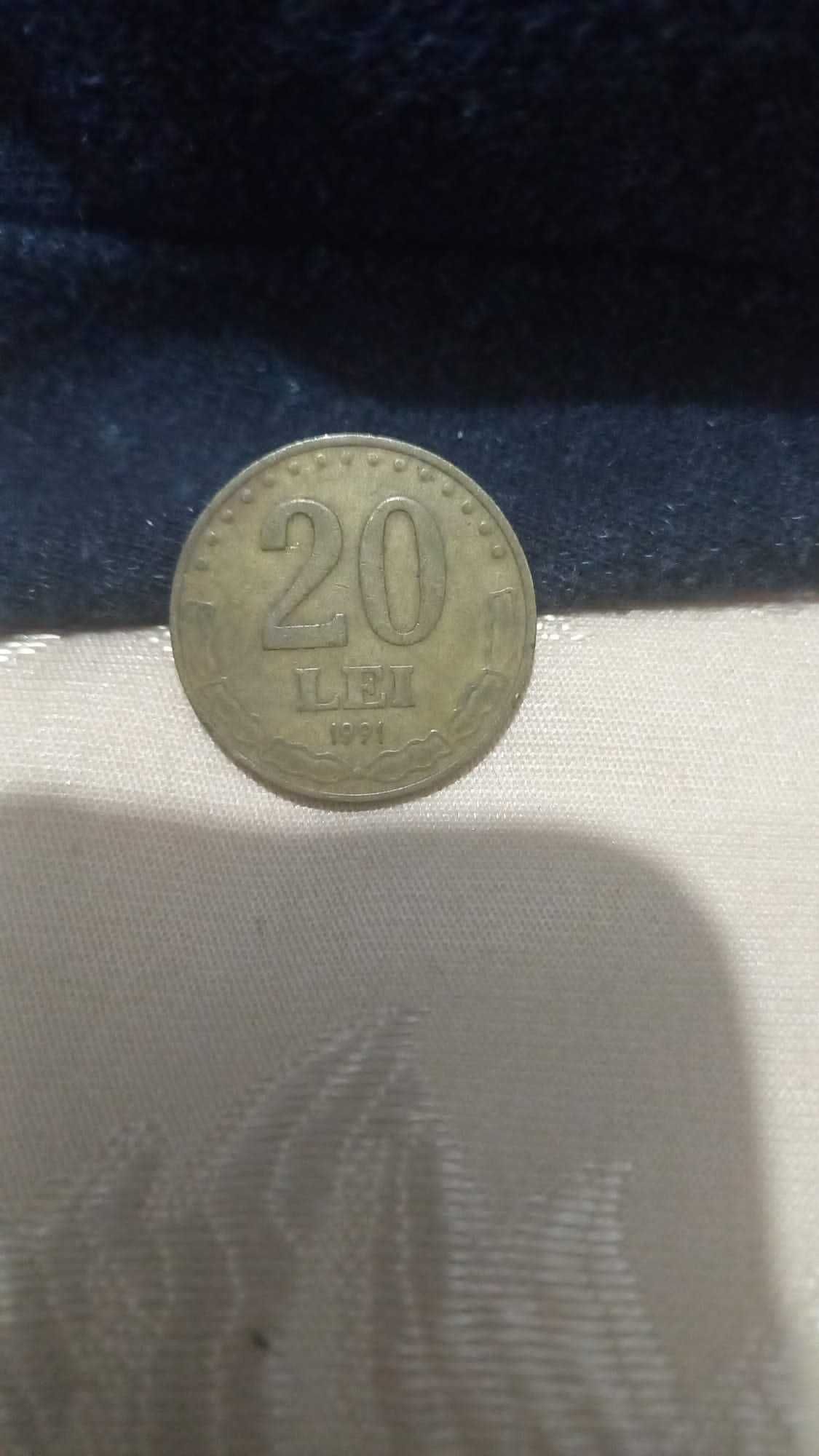 Moneda 20 lei anul 1991