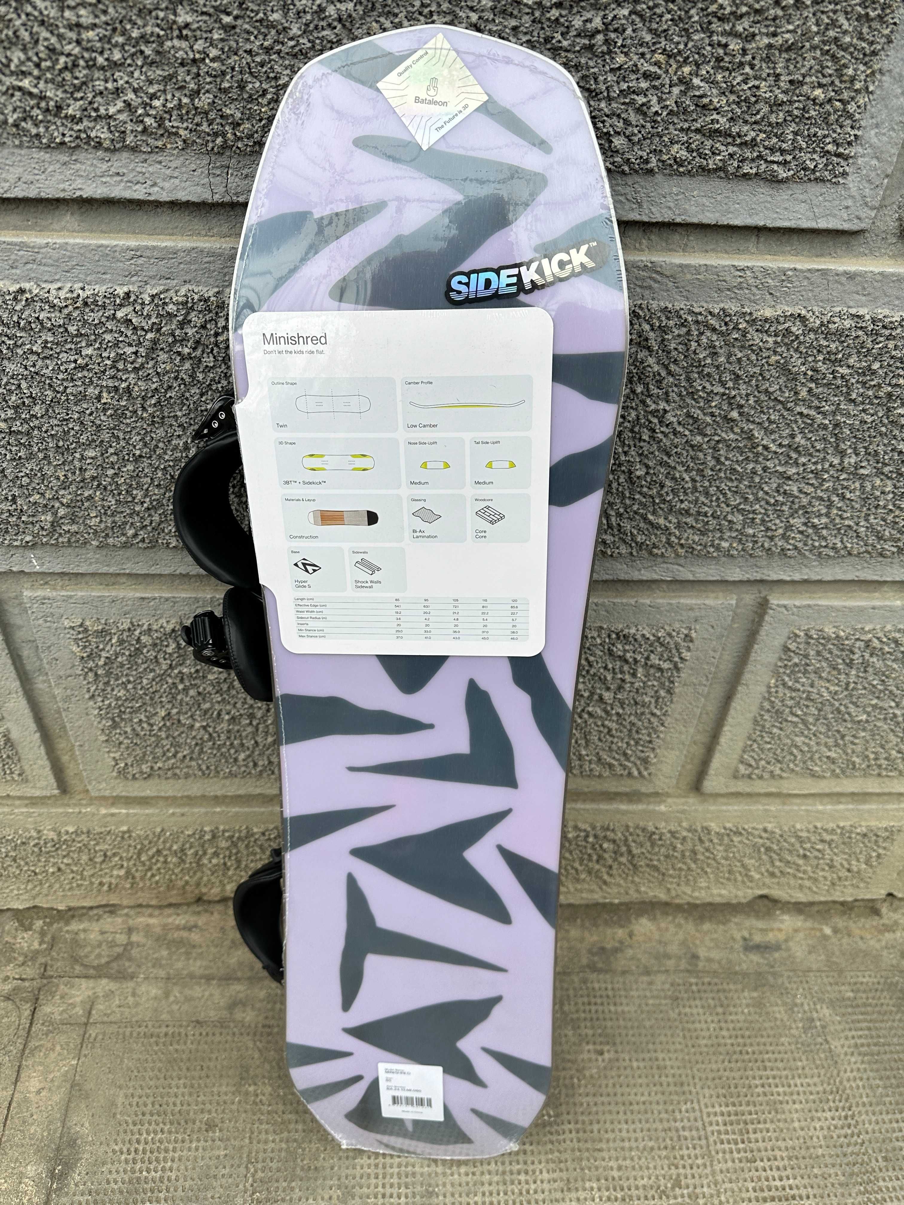 placa noua snowboard bataleon minishred L85cm