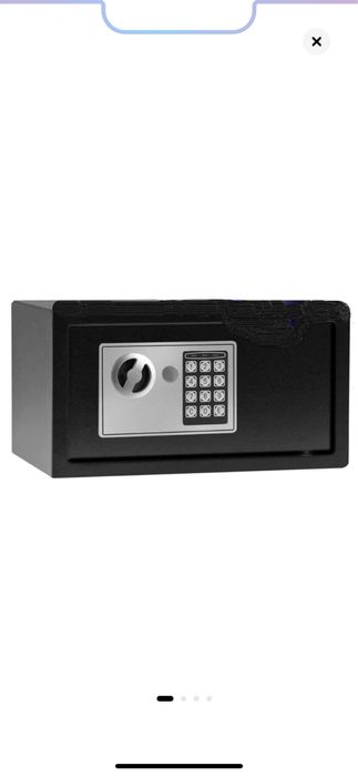 Seif STRATEGIC din otel cu inchidere electronica + cheie 20x43x35 cm