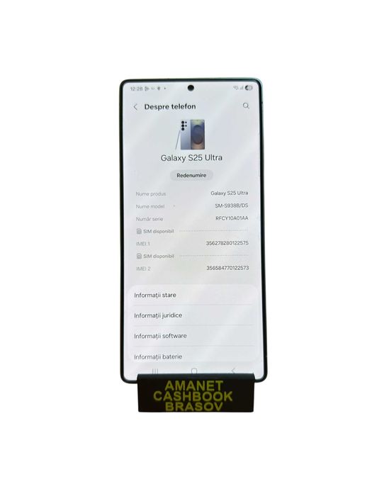 Samsung S25 Ultra  - 256 GB - Baterie 100% - Cashbook Amanet Brasov
