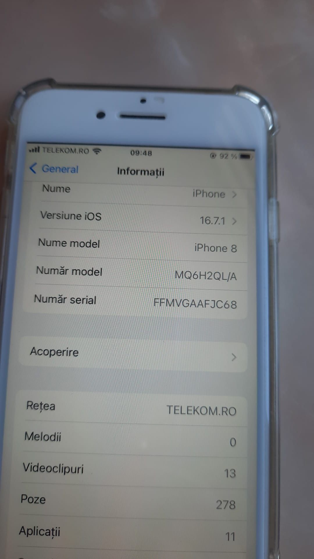 Iphone 8, 64 Gb, neverlock, alb, impecabil
