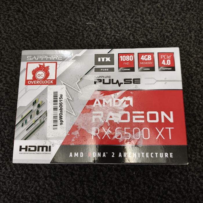 placa video rx 6500 xt 4 gb noua sigilata