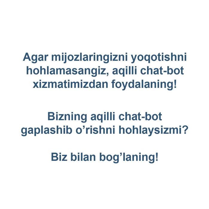 Bizning chat-bot: CRM integratsiyali aqlli lid yig'uvchi bot