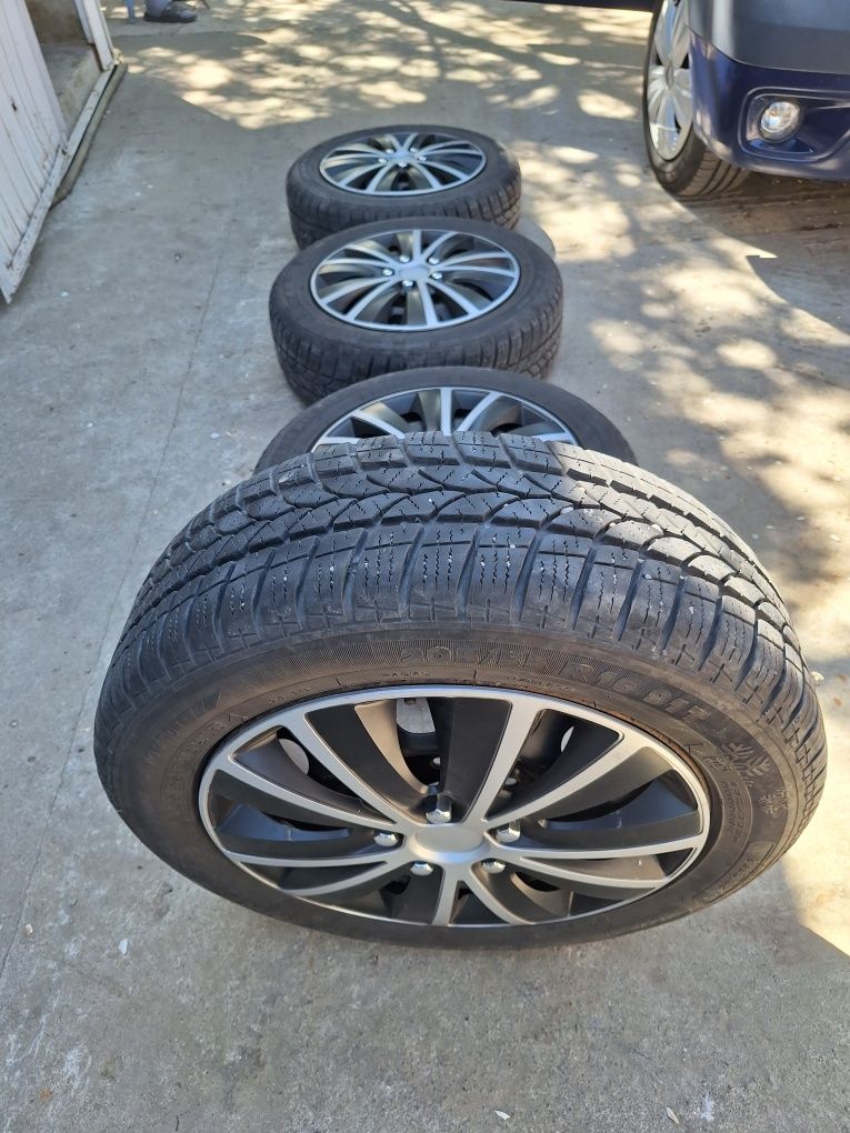 Cauciucuri iarna si Jante tabla 205/55 R16 vw passat b6, seat, skoda