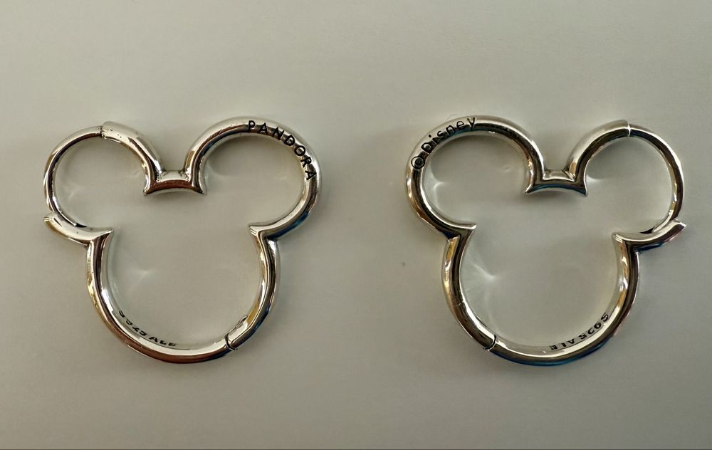 ALE S925 Сребърни обеци Pandora Disney Mickey Mouse