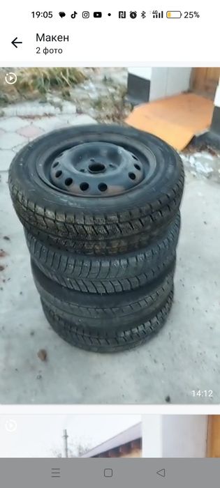Шины зимние б/у для легковых авто