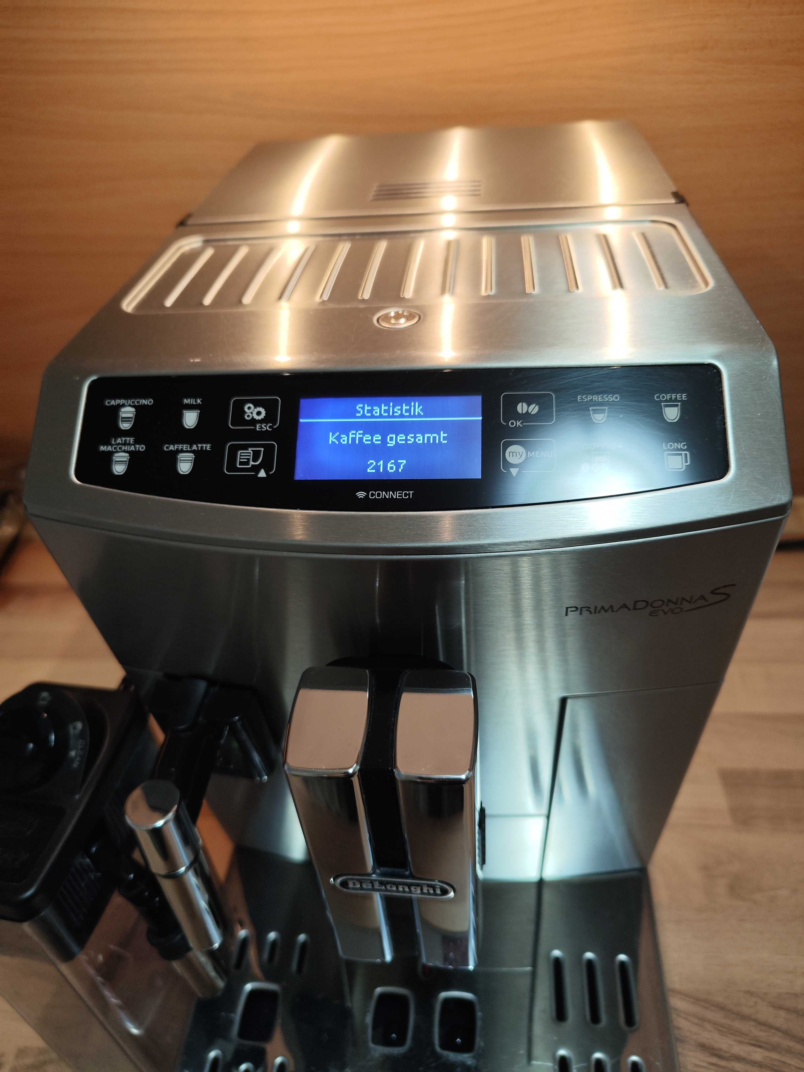 Delonghi ECAM 516.45.MB PrimaDonna S Evo Кафе автомат със Блутут.