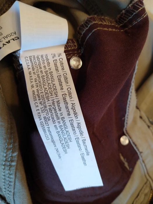 Pantaloni noi bărbați,pe crem, mărimea 52