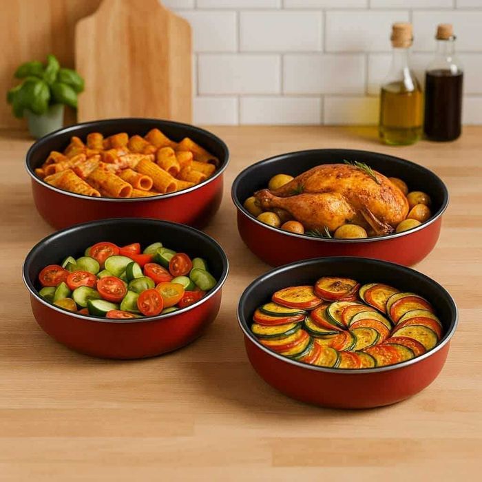 Комплект 4 броя тави с различни размери