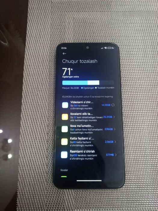 Redmi note 11 idealni deyarli ishlatilmagan ( telefon ochilmagan)