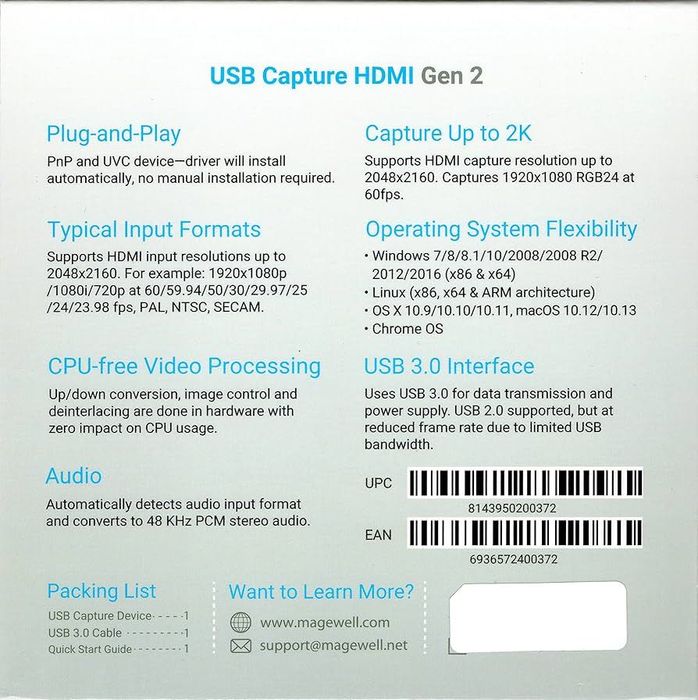 Magewell USB Capture HDMI Gen2