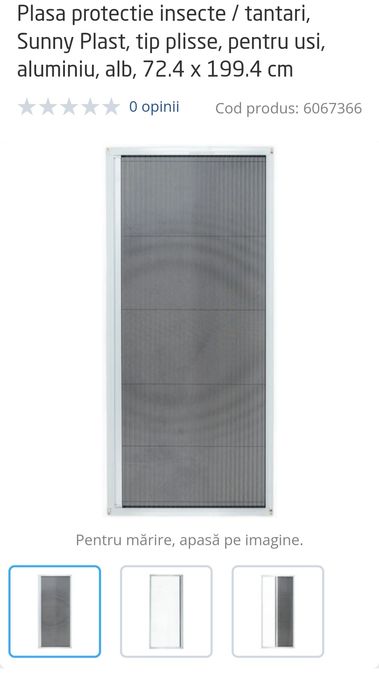 Plasă insecte/țânțari Plisse