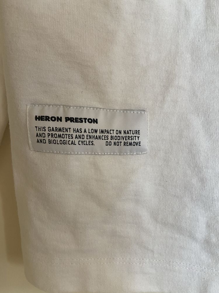 Оригинална бяла блуза “ СТИЛЬ” на Heron Preston