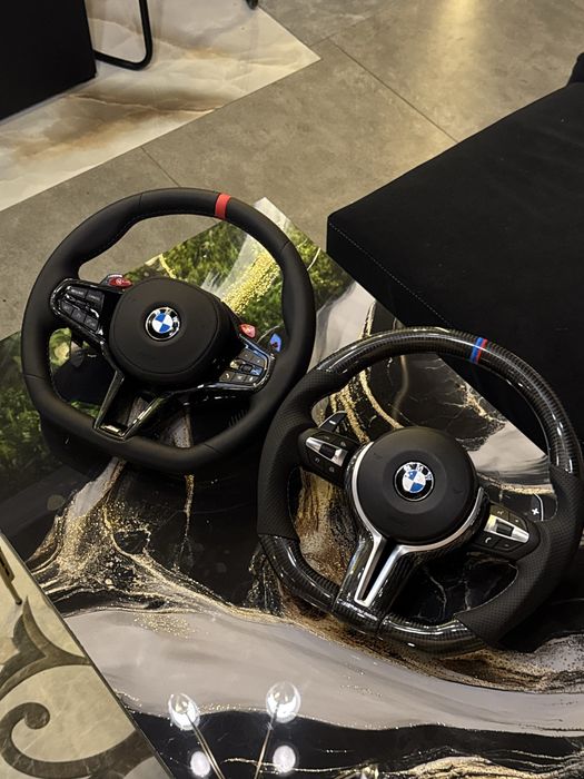 Бмв рули оригинал карбон !! Аирбак рабочий в наличии  bmw rul original