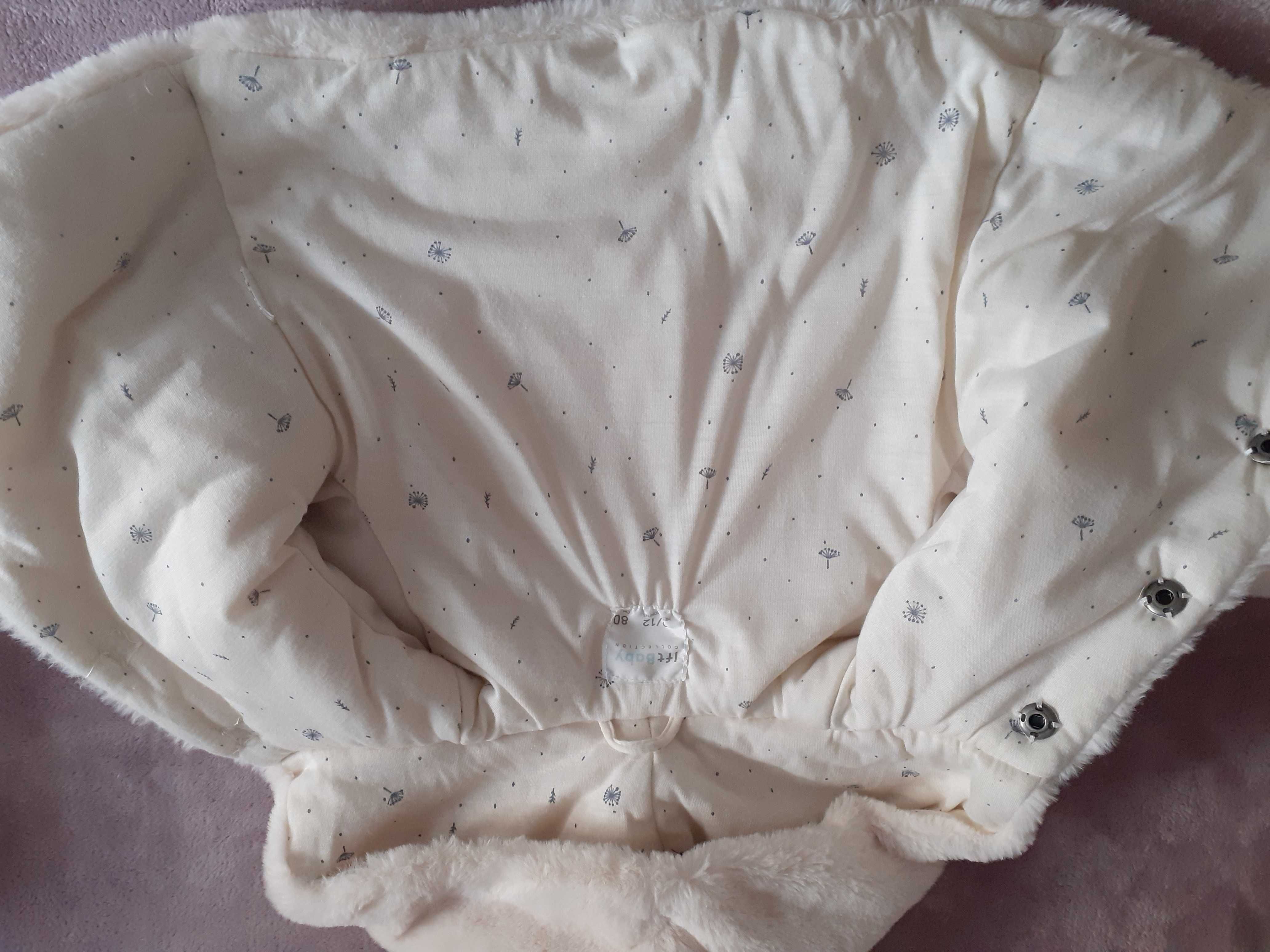 Jacheta eleganta pt fetite din blanita artificiala.80 cm