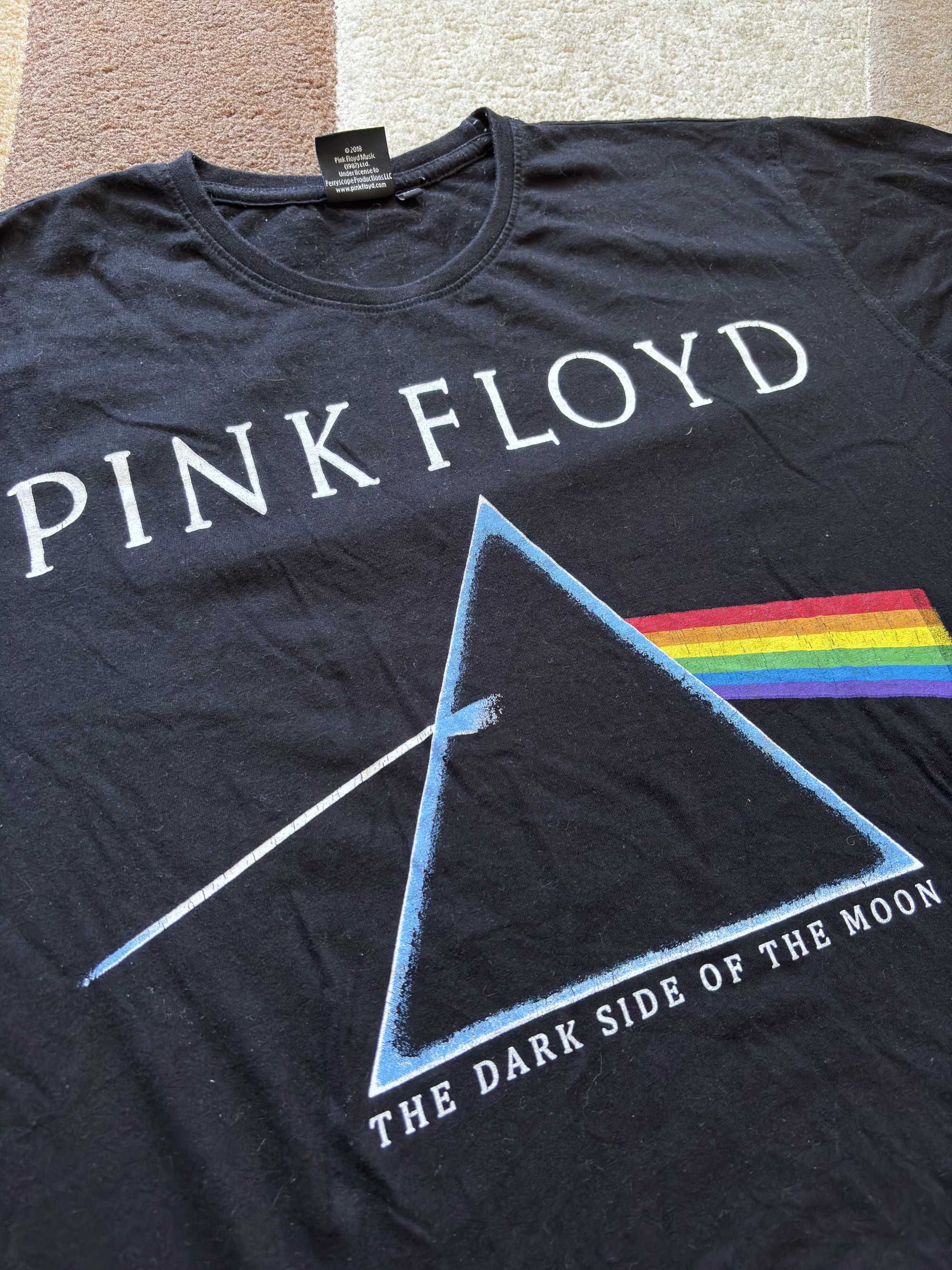 Tricou Pink Floyd Original Merch Rock Metal Cool Design Dark Side