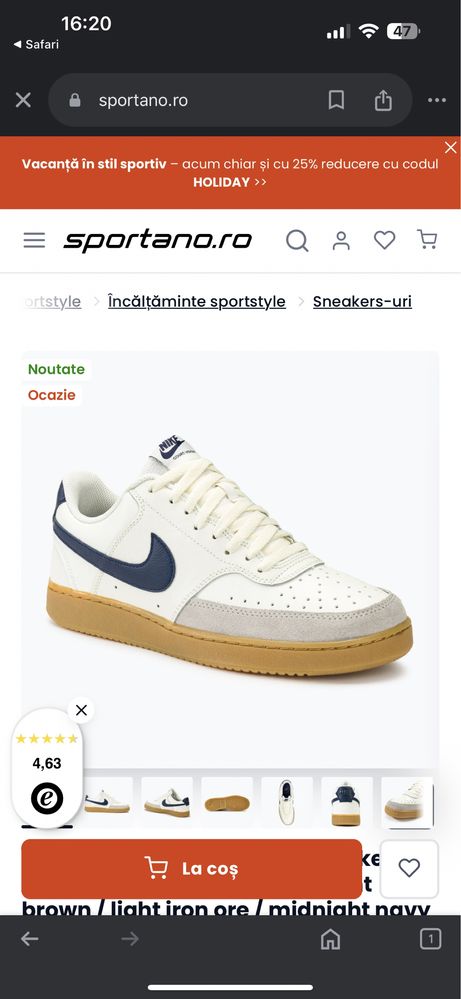 Adidasi Nike Court Vision Low