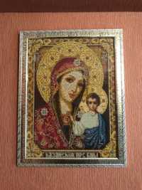 Икона Казанской божьей матери/ алмазная мозаика