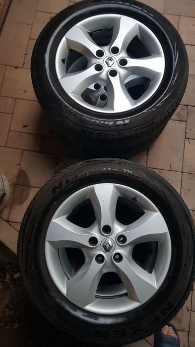 Roți vară aliaj originale Nissan Renault 225/60 R17
