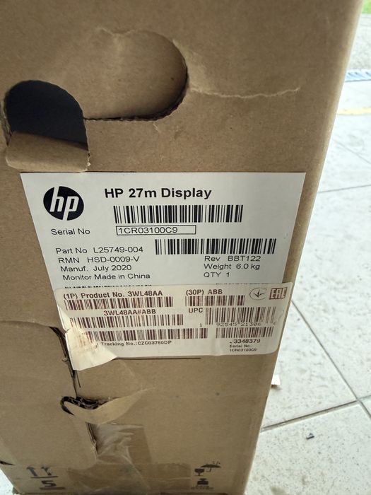 Monitor 27inch HP 27m