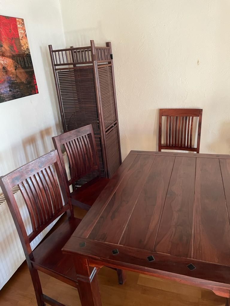 Masa dining set lemn masiv